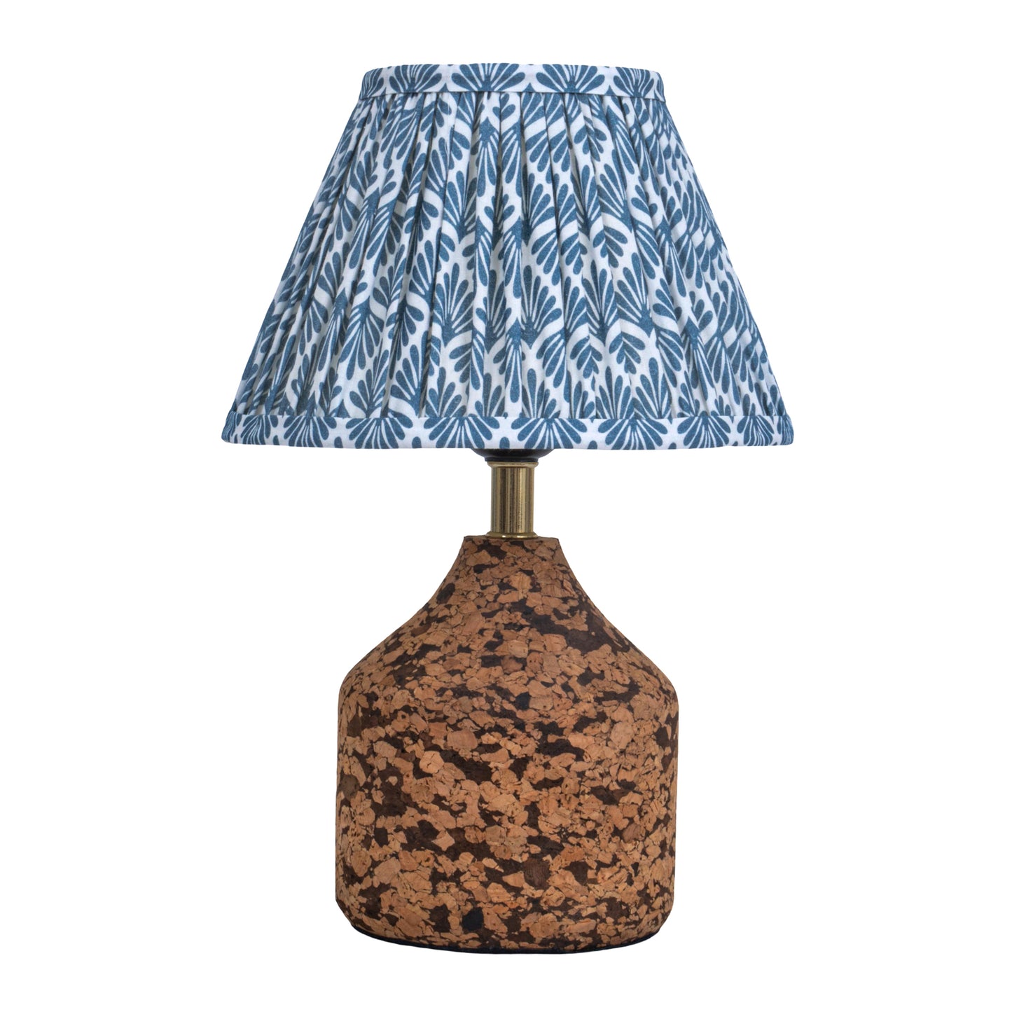Arc Table Lamp in Handcrafted Natural Cork with Lampshade