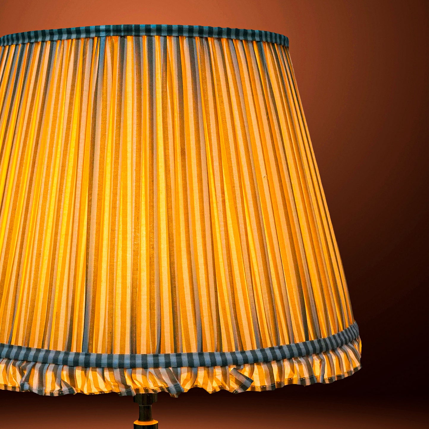 40cm straight empire premium softback lamp shade in cotton by Lampenschirm India, house of lampshades