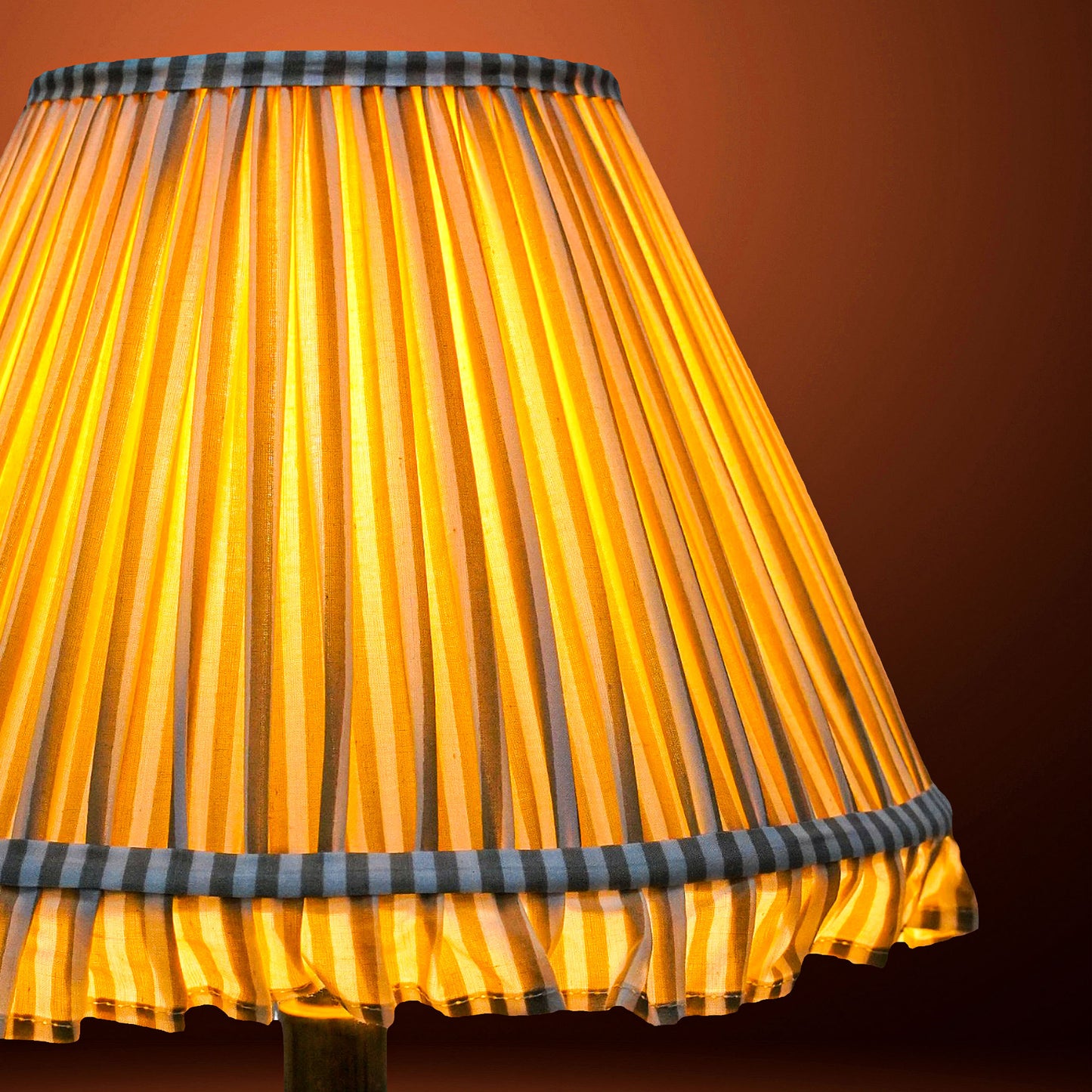30cm empire premium softback lamp shade in cotton by Lampenschirm India, house of lampshades