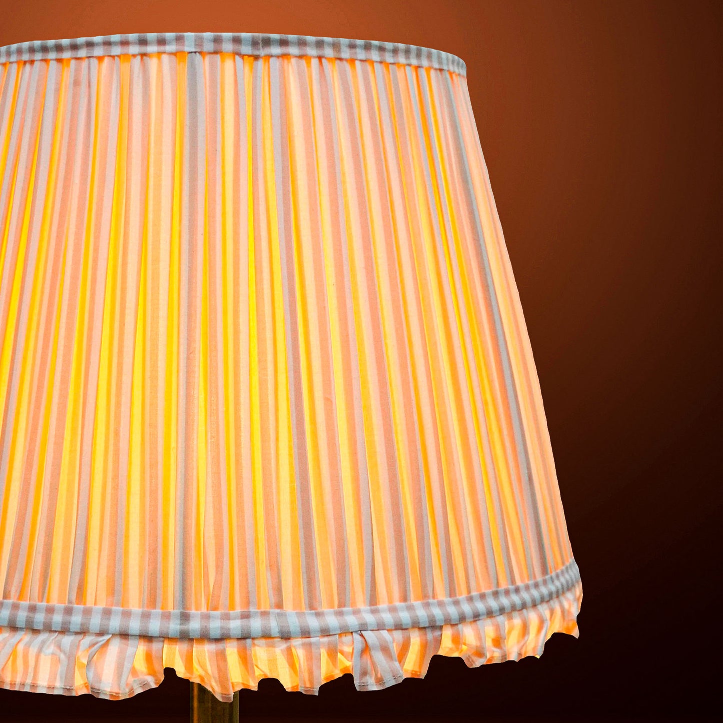 40cm straight empire premium softback lamp shade in cotton by Lampenschirm India, house of lampshades