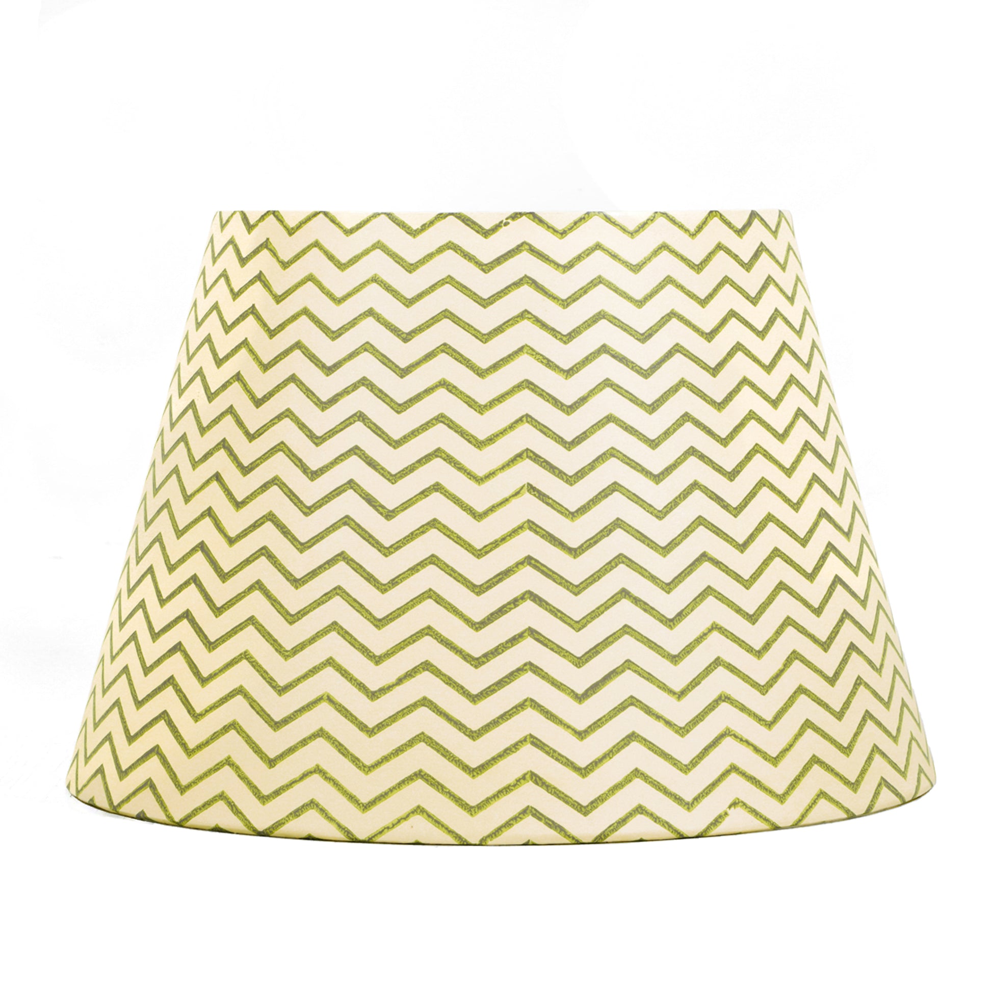 30cm straight empire premium hardback lampshade in block printed paper by Lampenschirm India, house of lampshades. Green Paper Lamp Shades