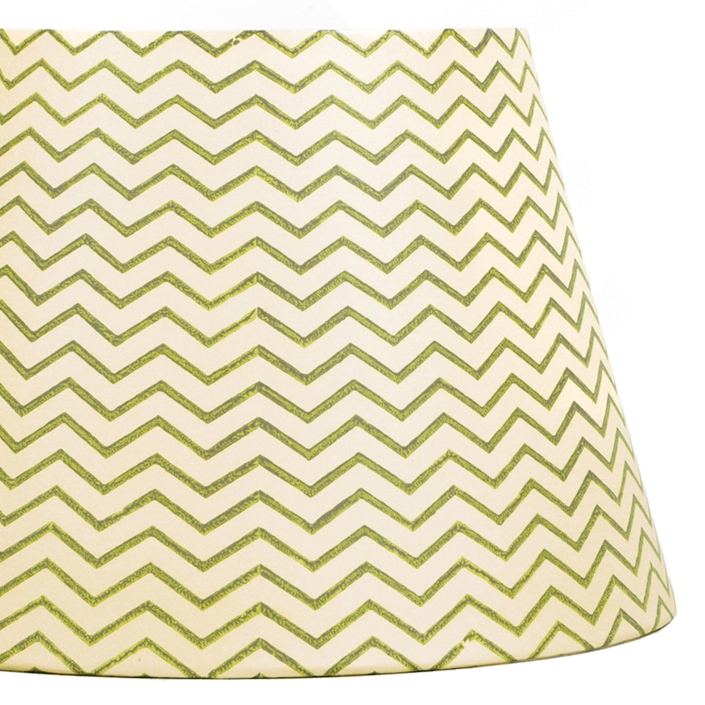 30cm straight empire premium hardback lampshade in block printed paper by Lampenschirm India