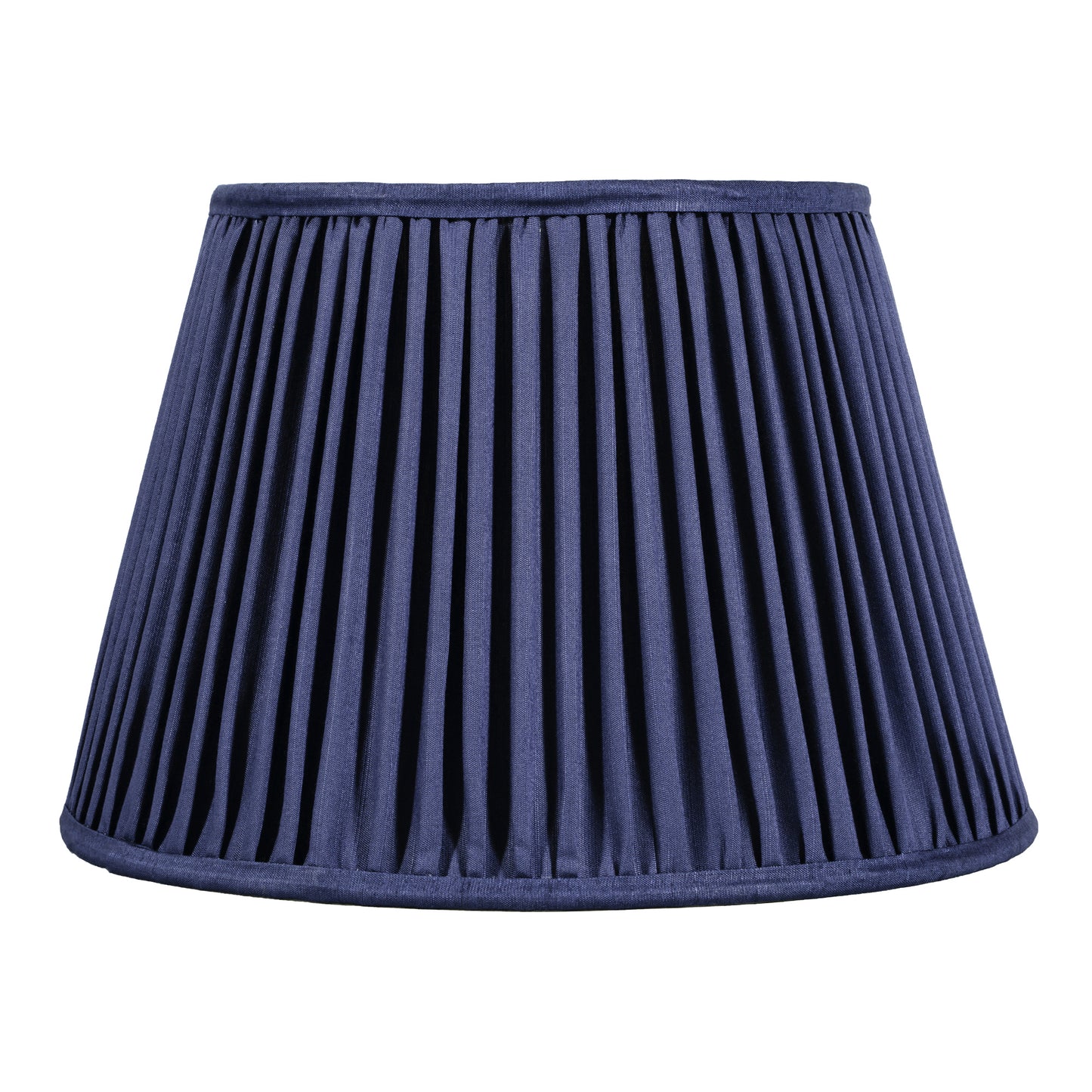 30cm straight empire premium softback lampshade in silk by Lampenschirm India, house of lampshades. Blue Silk Lamp Shades