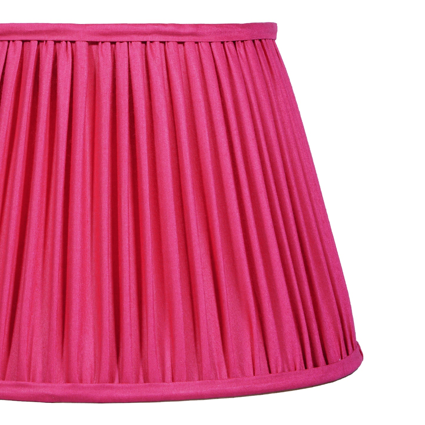 30cm straight empire premium softback lampshade in red silk by Lampenschirm India
