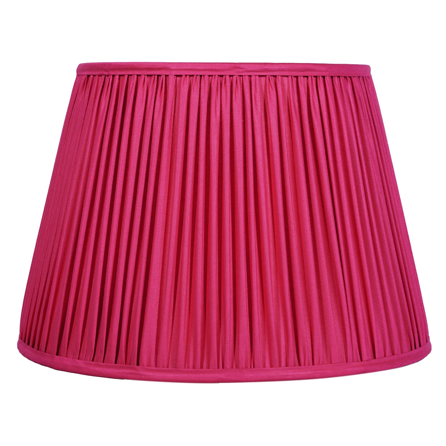 40cm straight empire premium softback lampshade in silk by Lampenschirm India, House of Lampshades. Red Silk Lamp shades