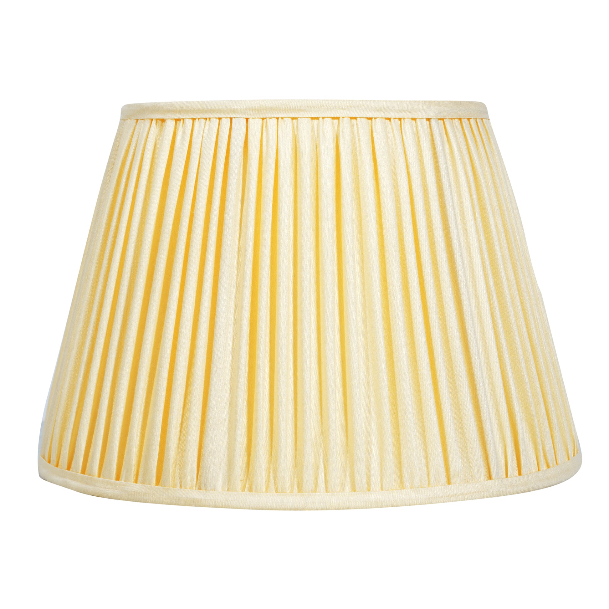 30cm straight empire premium softback lampshade in silk by Lampenschirm India, house of lampshades. Cream Beige Silk Lamp Shades