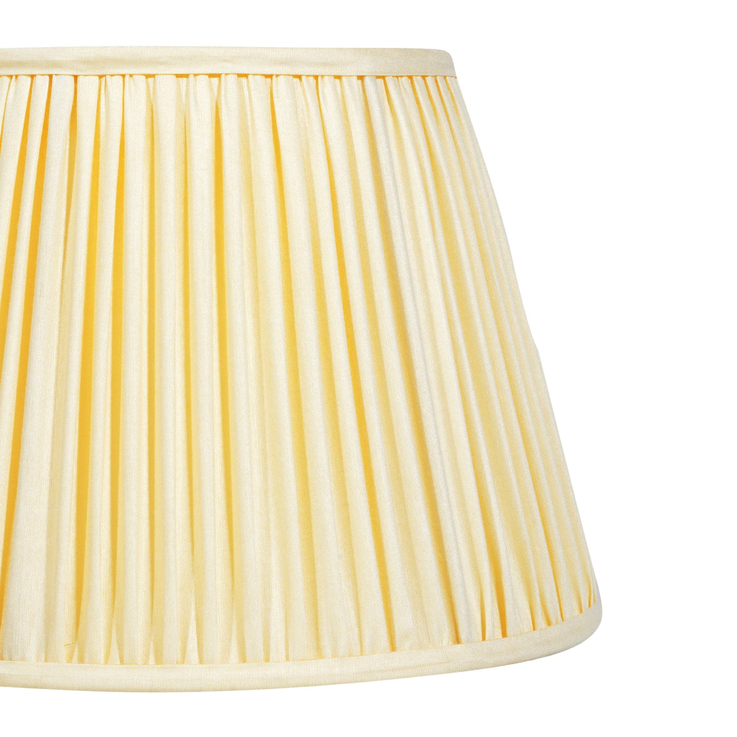 30cm straight empire premium softback lampshade in cream silk by Lampenschirm India