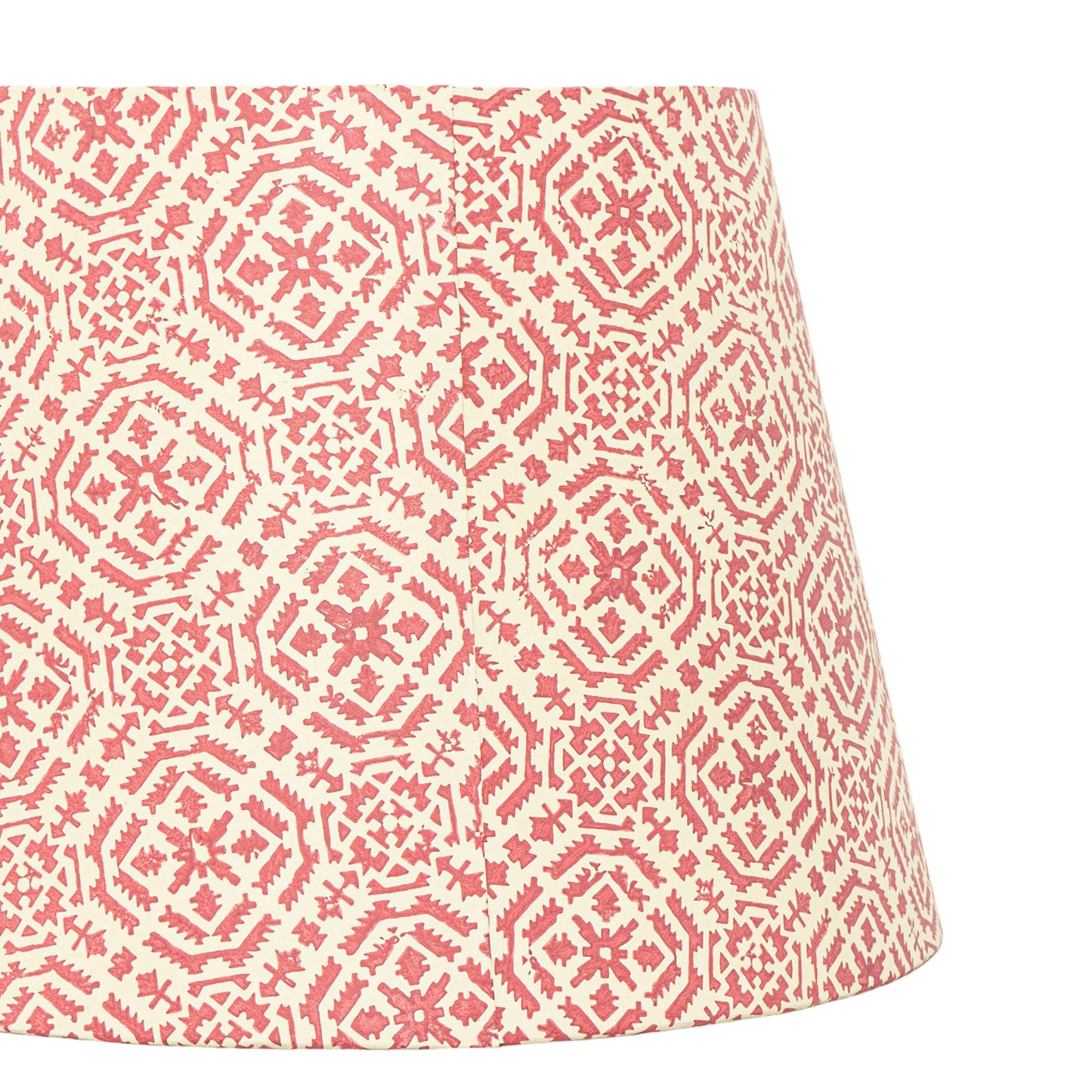 40cm straight empire premium hardback lamp shade in block printed paper by Lampenschirm India