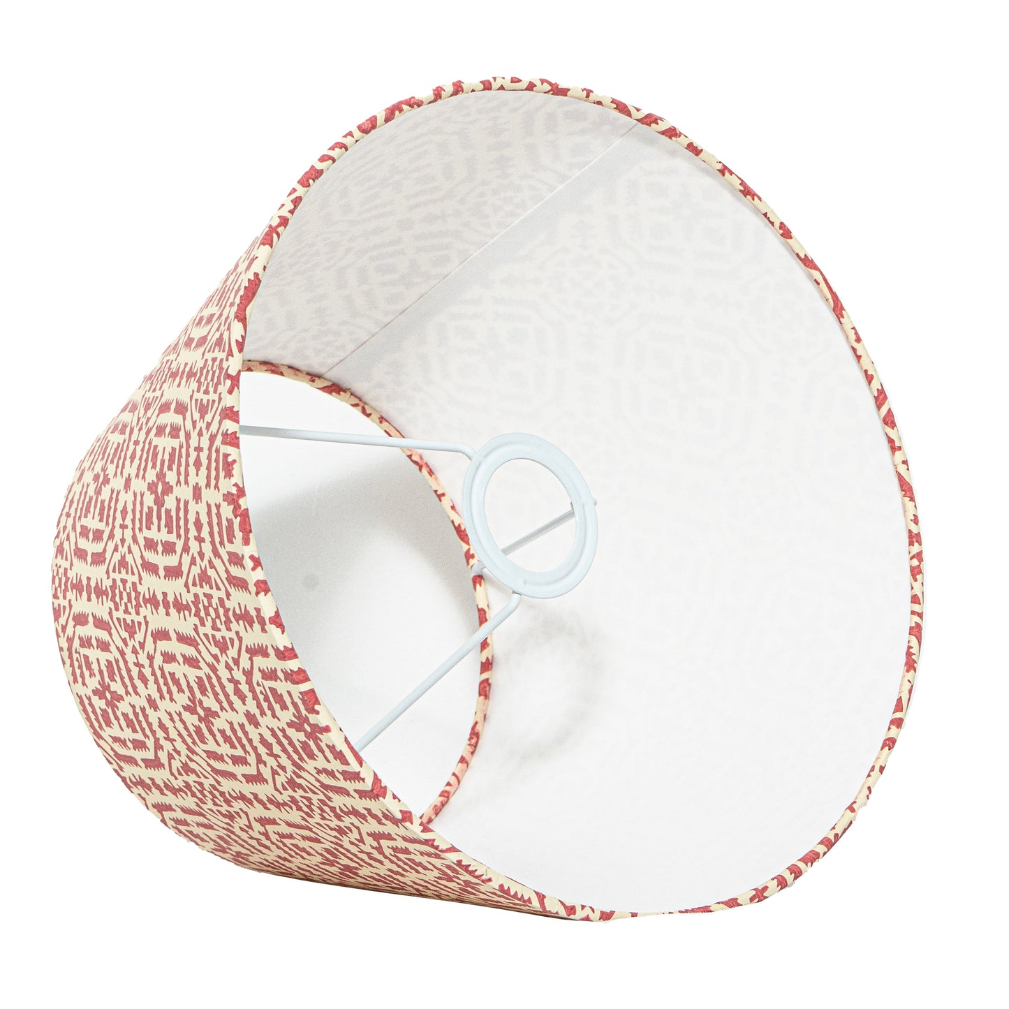 40cm straight empire premium hardback lamp shade in block printed paper by Lampenschirm India