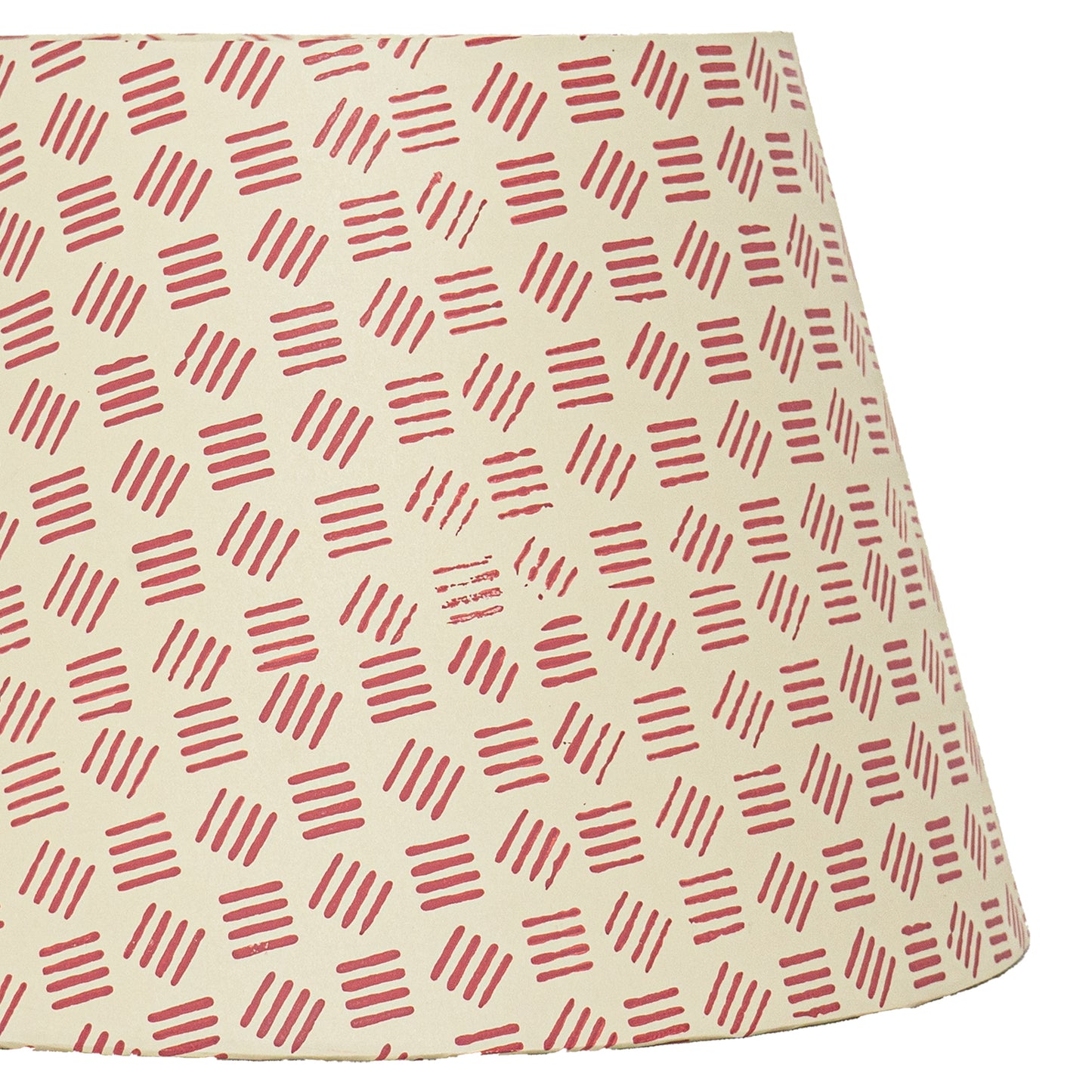 30cm straight empire premium hardback lamp shade in block printed paper by Lampenschirm India