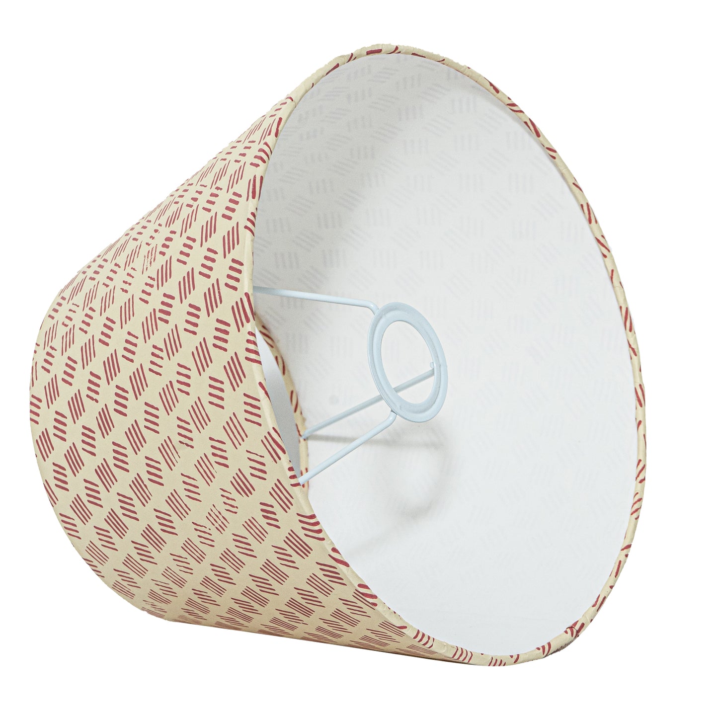 30cm straight empire premium hardback lamp shade in block printed paper by Lampenschirm India