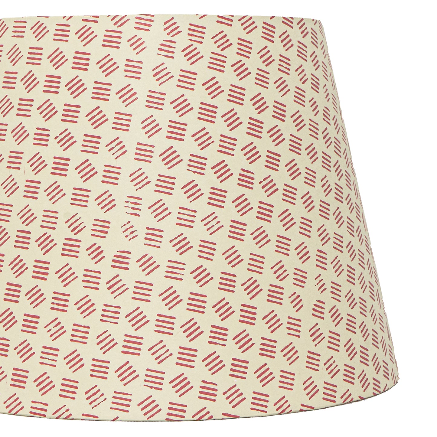 40cm straight empire premium hardback lampshade in block printed paper by Lampenschirm India