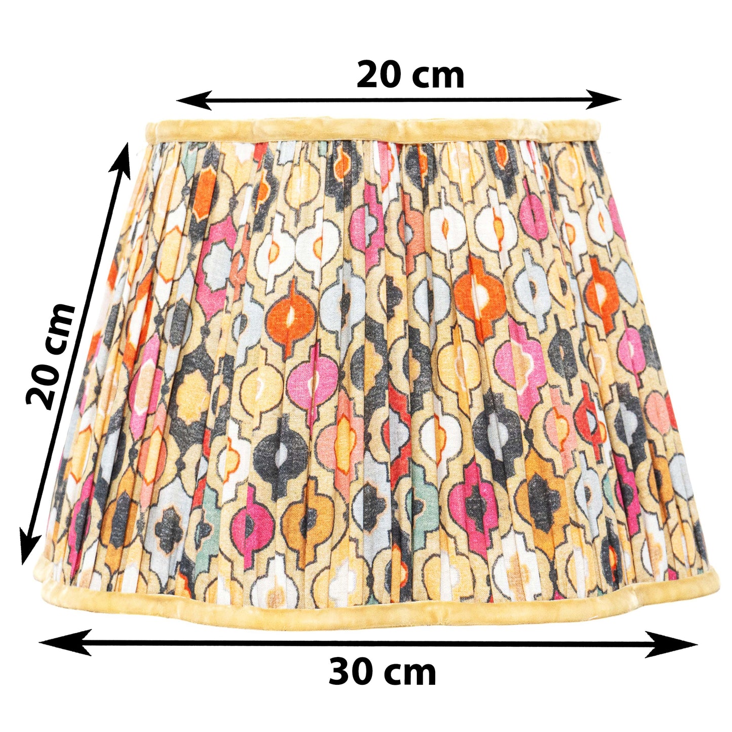 30cm straight empire premium softback lamp shade in cotton by Lampenschirm India, house of lampshades