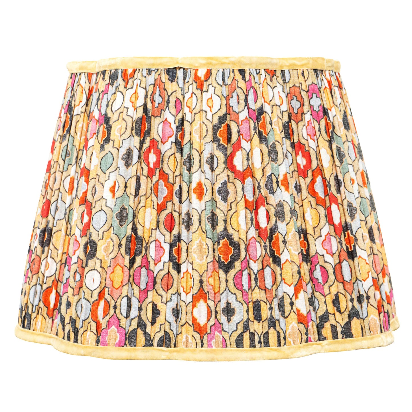 40cm straight empire premium softback lampshade in cotton by Lampenschirm India, house of lampshades. Multi Color Cotton Lamp Shades