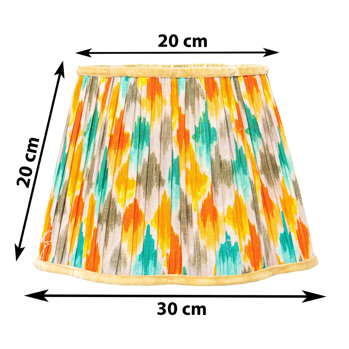 30cm straight empire premium softback lampshade in cotton by Lampenschirm India, house of lampshades