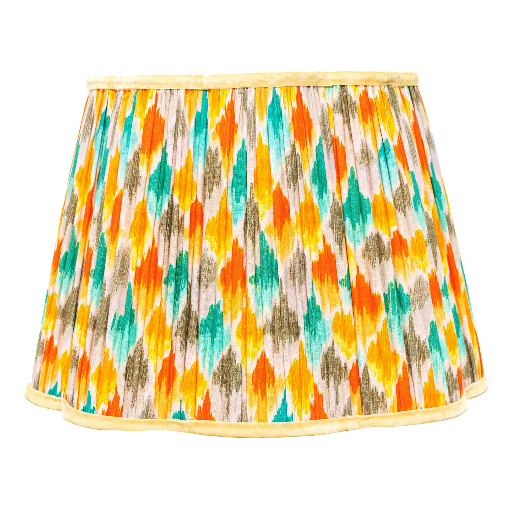40cm straight empire premium softback lampshade in cotton by Lampenschirm India, house of lampshades. Multi Cotton Lamp Shades