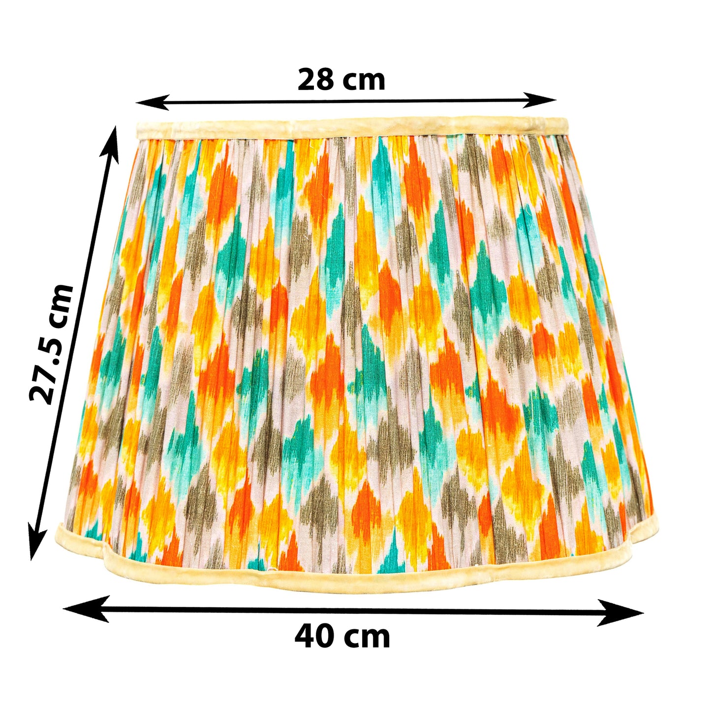40cm straight empire premium softback lampshade in cotton by Lampenschirm India, house of lampshades