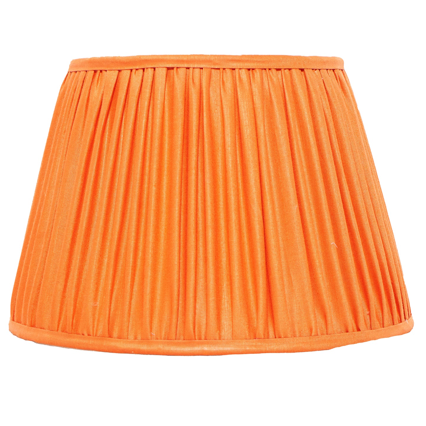 30cm straight empire premium softback lampshade in silk by Lampenschirm India, house of lampshades. Orange Silk Lamp Shades