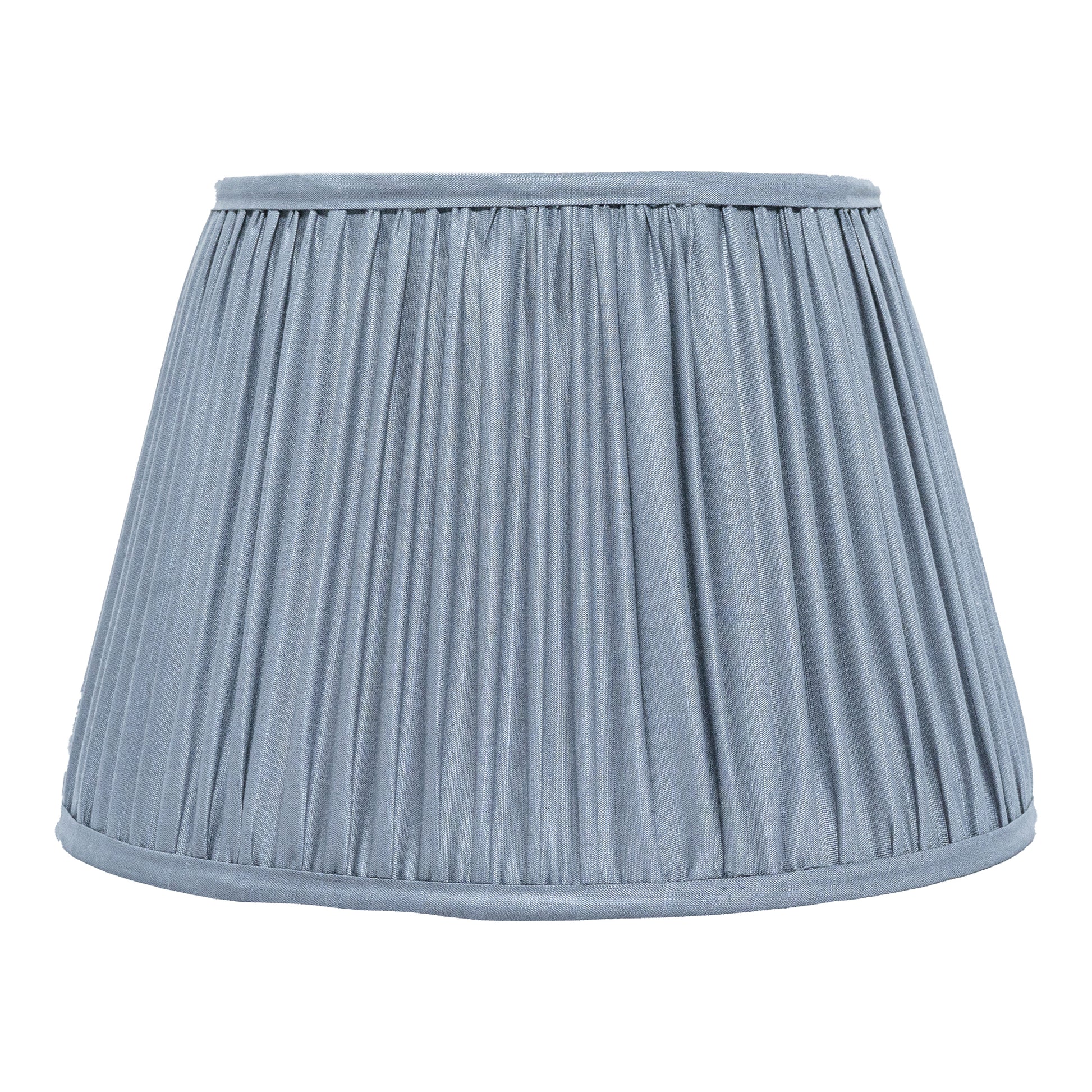 30cm straight empire premium softback lampshade in silk by Lampenschirm India, house of lampshades. Grey Silk Lamp Shades