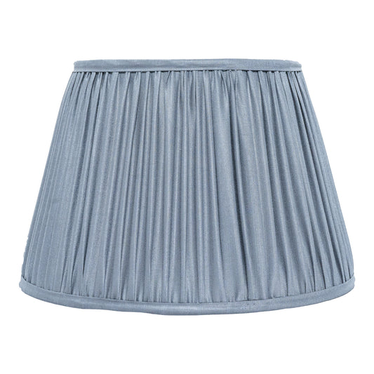 30cm straight empire premium softback lampshade in silk by Lampenschirm India, house of lampshades. Grey Silk Lamp Shades