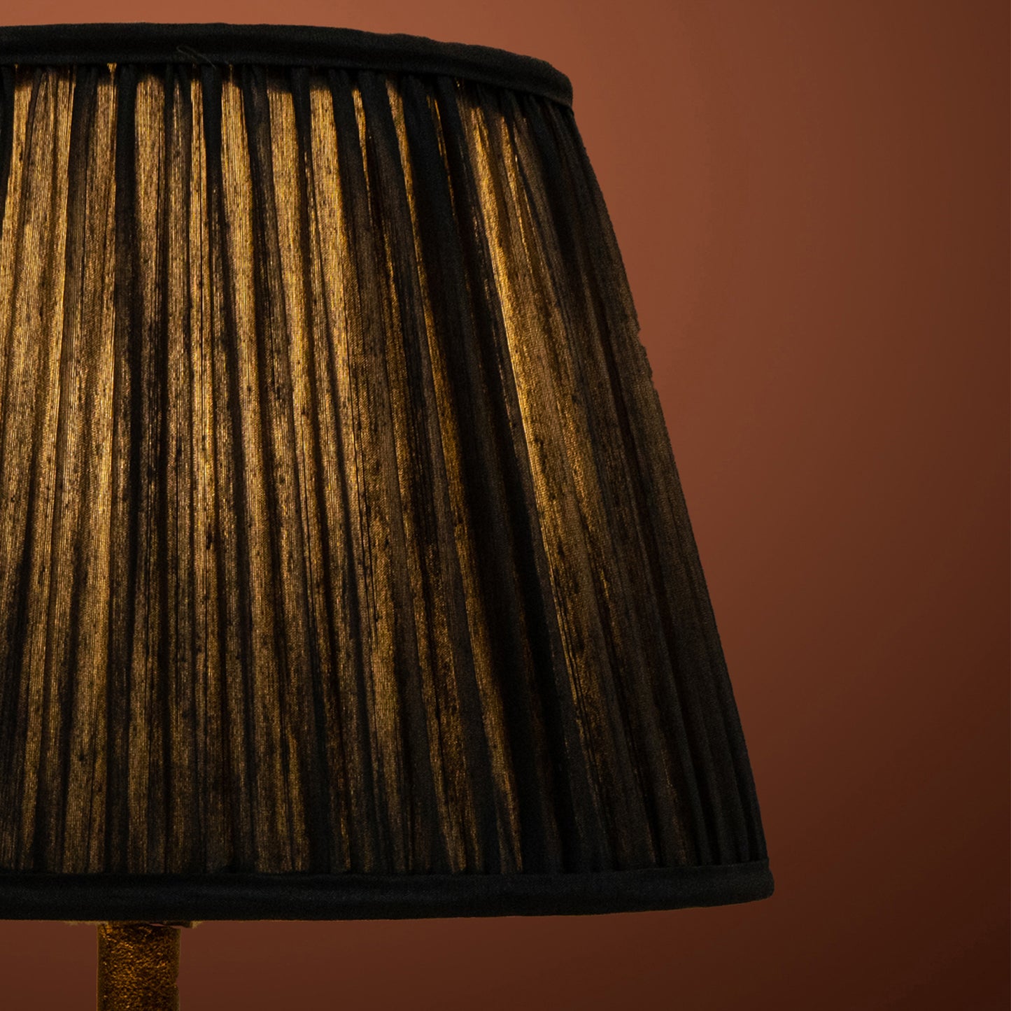 30cm straight empire premium softback lampshade in grey silk by Lampenschirm India
