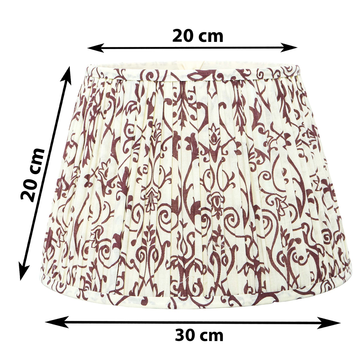 30cm straight empire premium softback lampshade in cotton by Lampenschirm India
