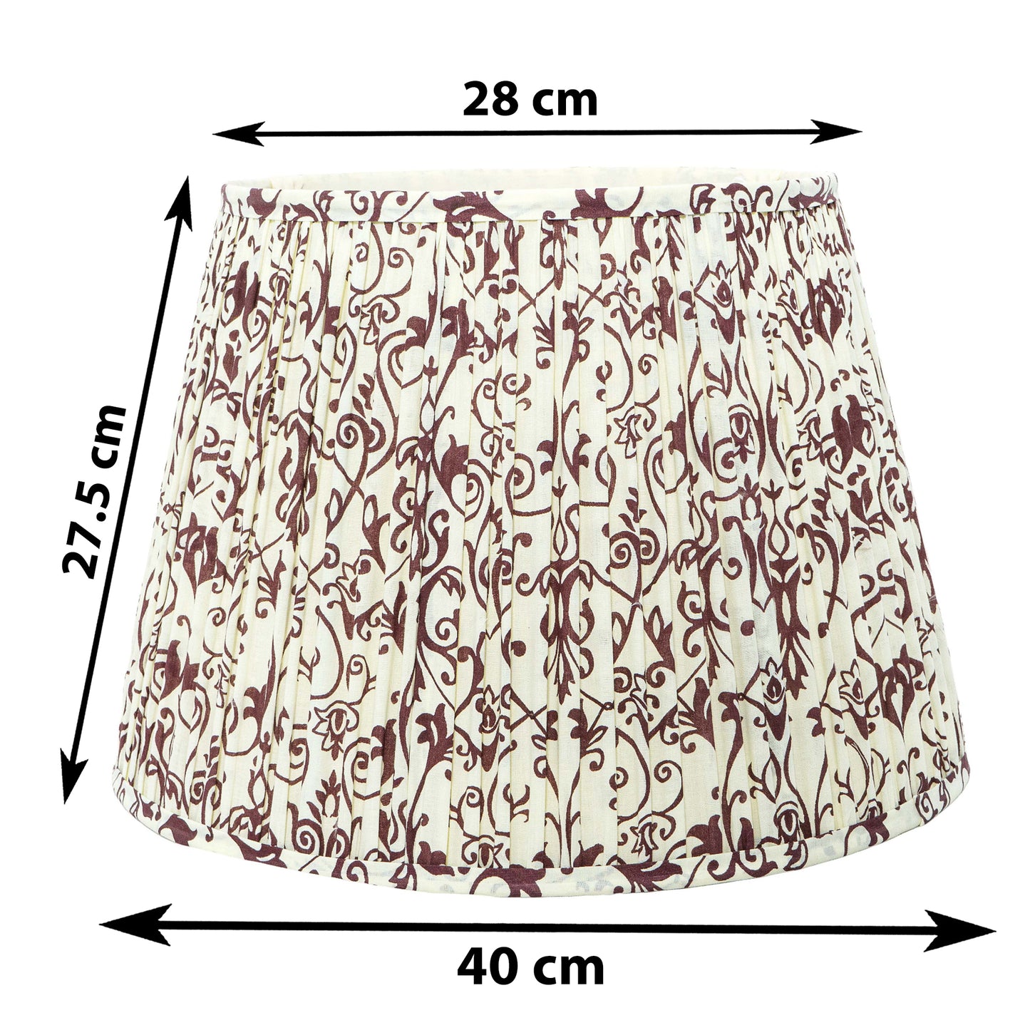 40cm straight empire premium softback lampshade in cotton by Lampenschirm India