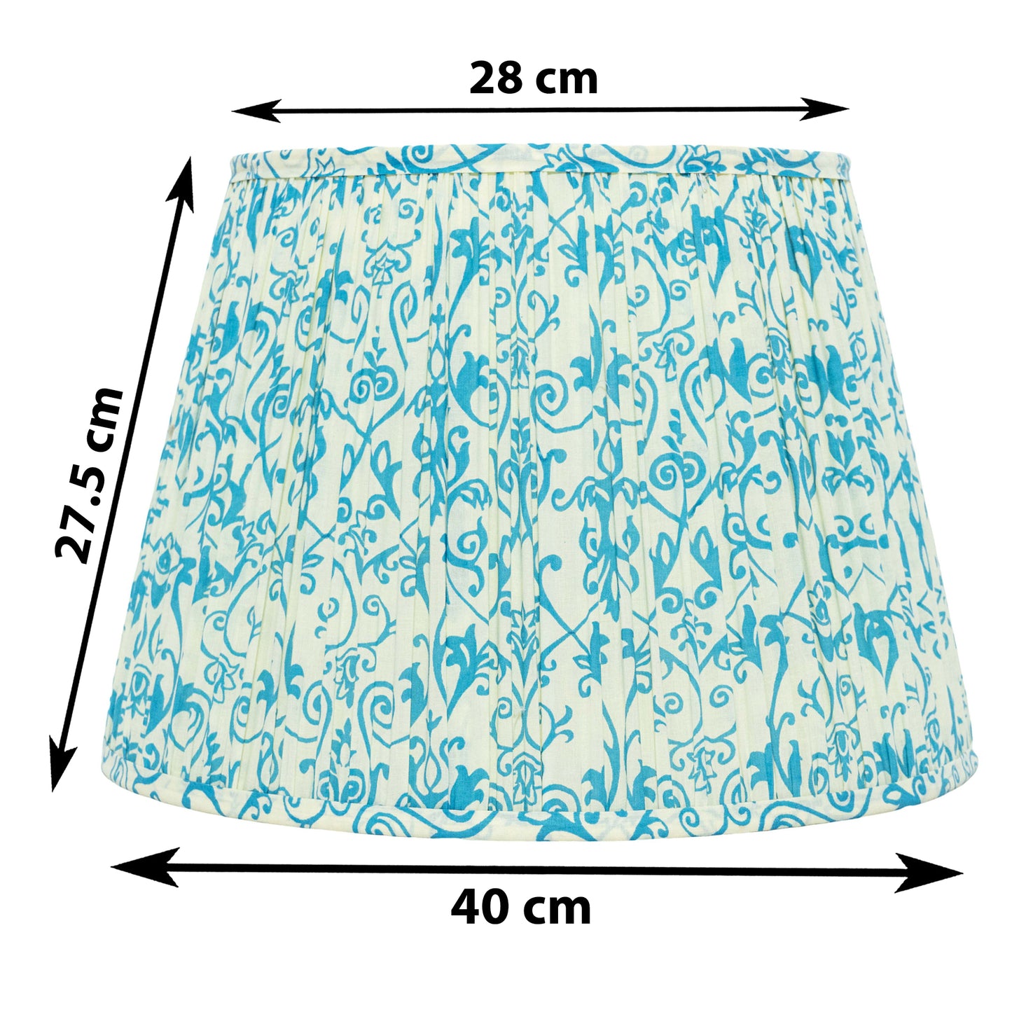 40cm straight empire premium softback lampshade in cotton by Lampenschirm India