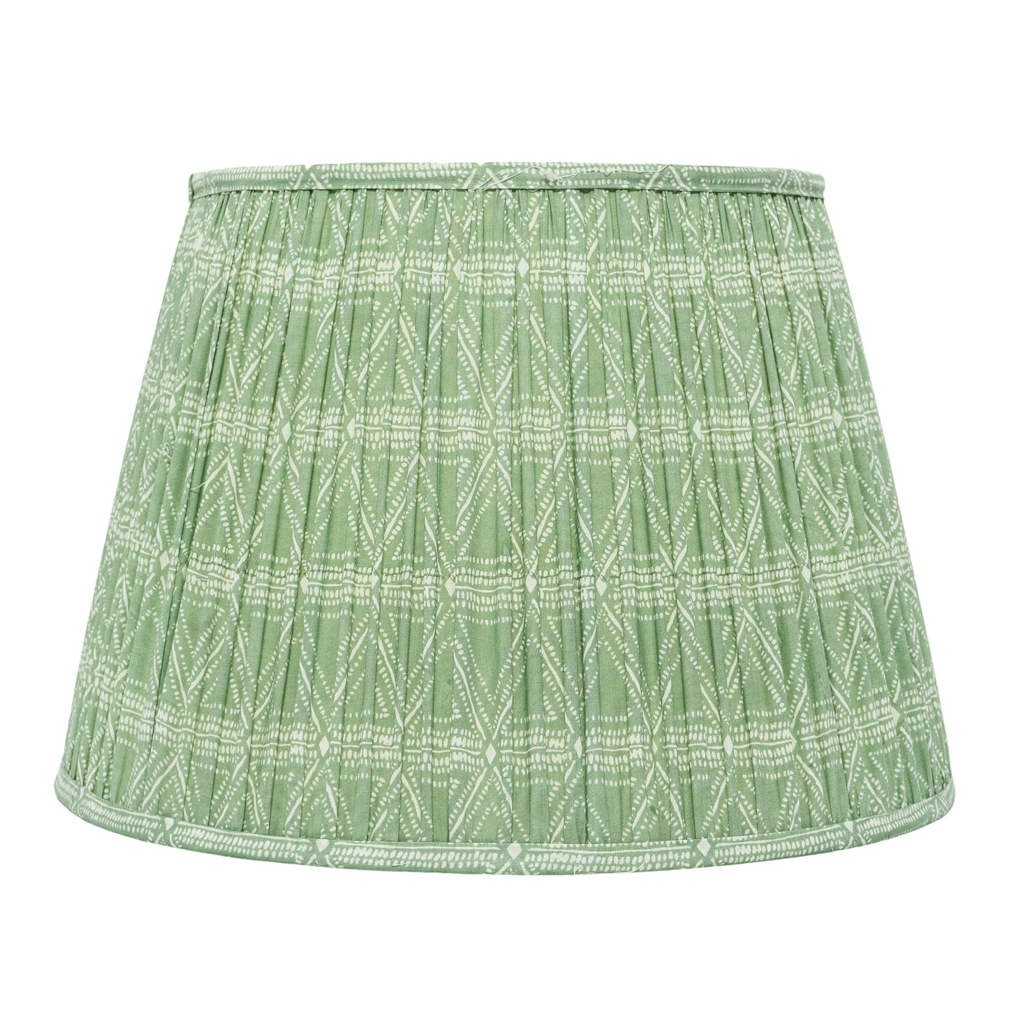 40cm straight empire premium softback lampshade in cotton by Lampenschirm India, house of lampshades. Green Cotton Lamp Shades
