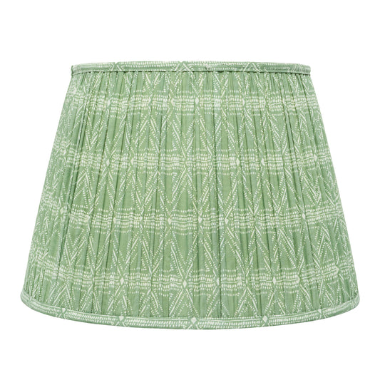 40cm straight empire premium softback lampshade in cotton by Lampenschirm India, house of lampshades. Green Cotton Lamp Shades