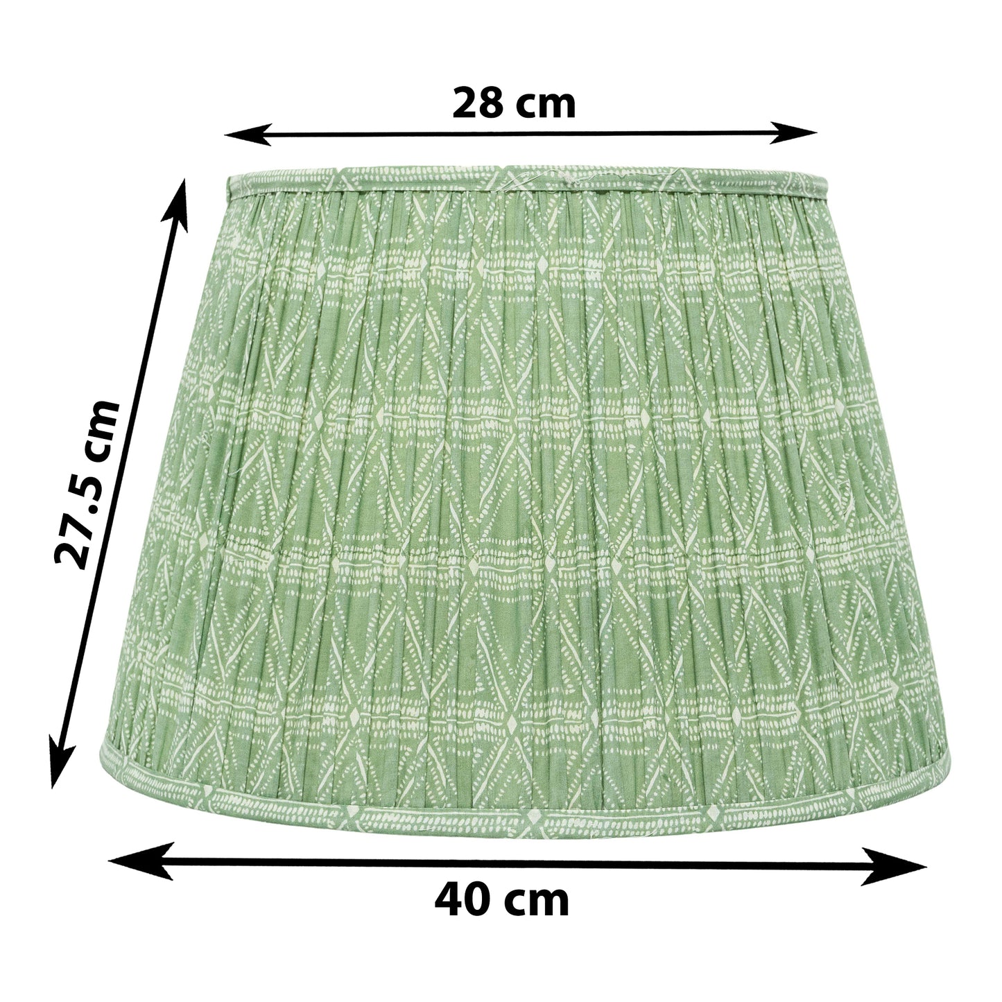 40cm straight empire premium softback lampshade in cotton by Lampenschirm India