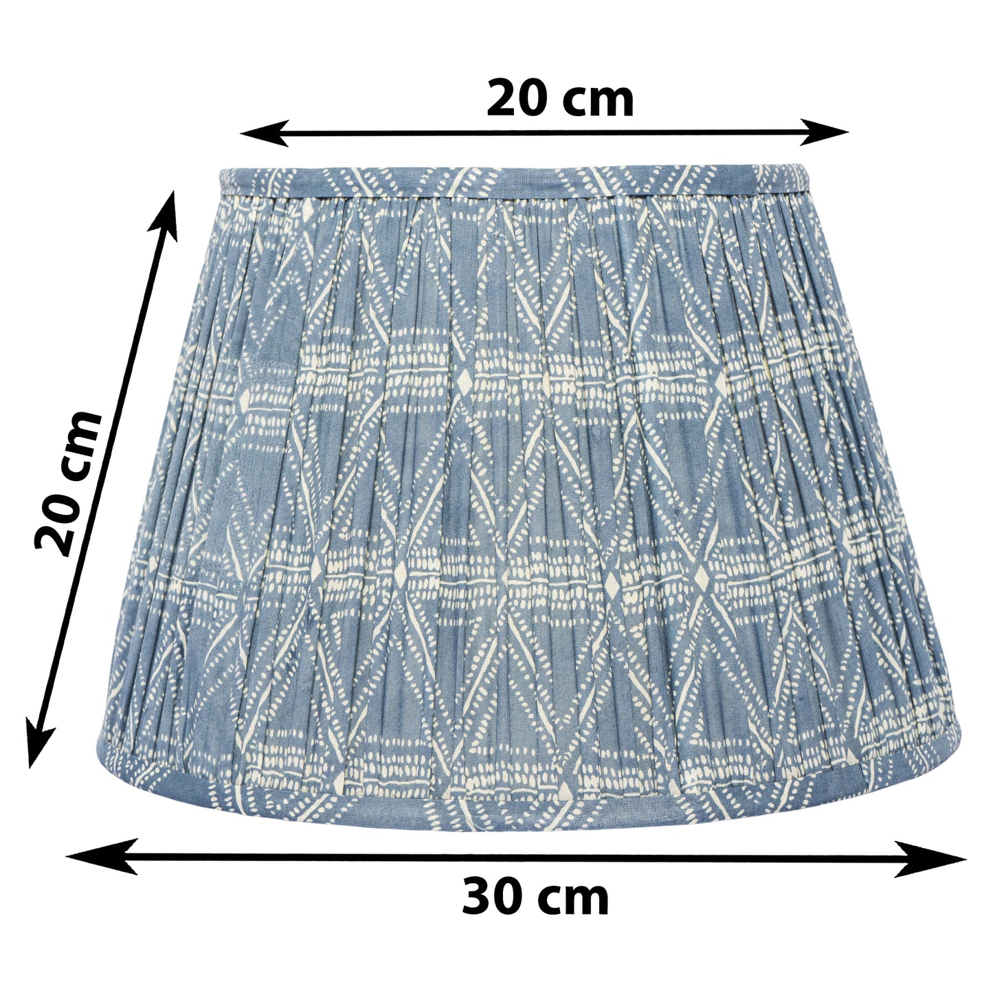 30cm straight empire premium softback lampshade in cotton by Lampenschirm India