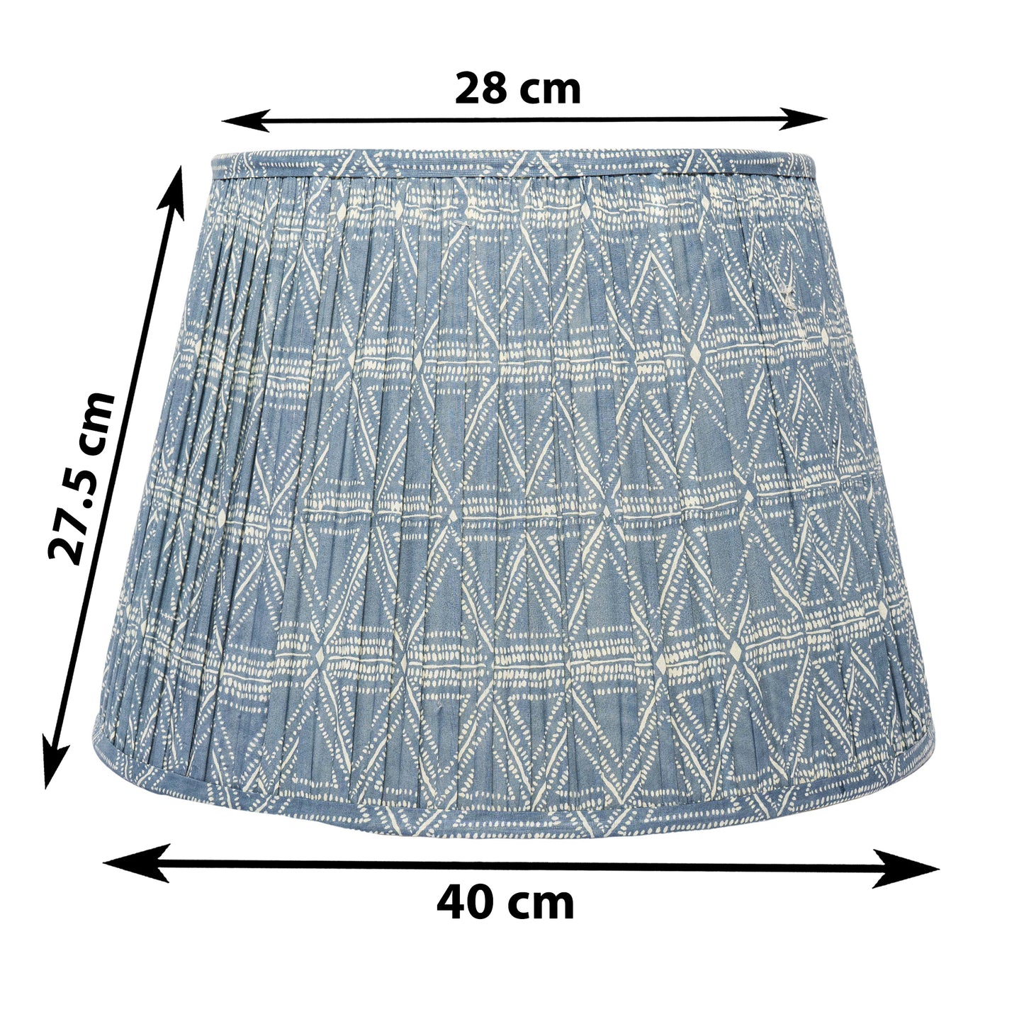 40cm straight empire premium softback lampshade in cotton by Lampenschirm India