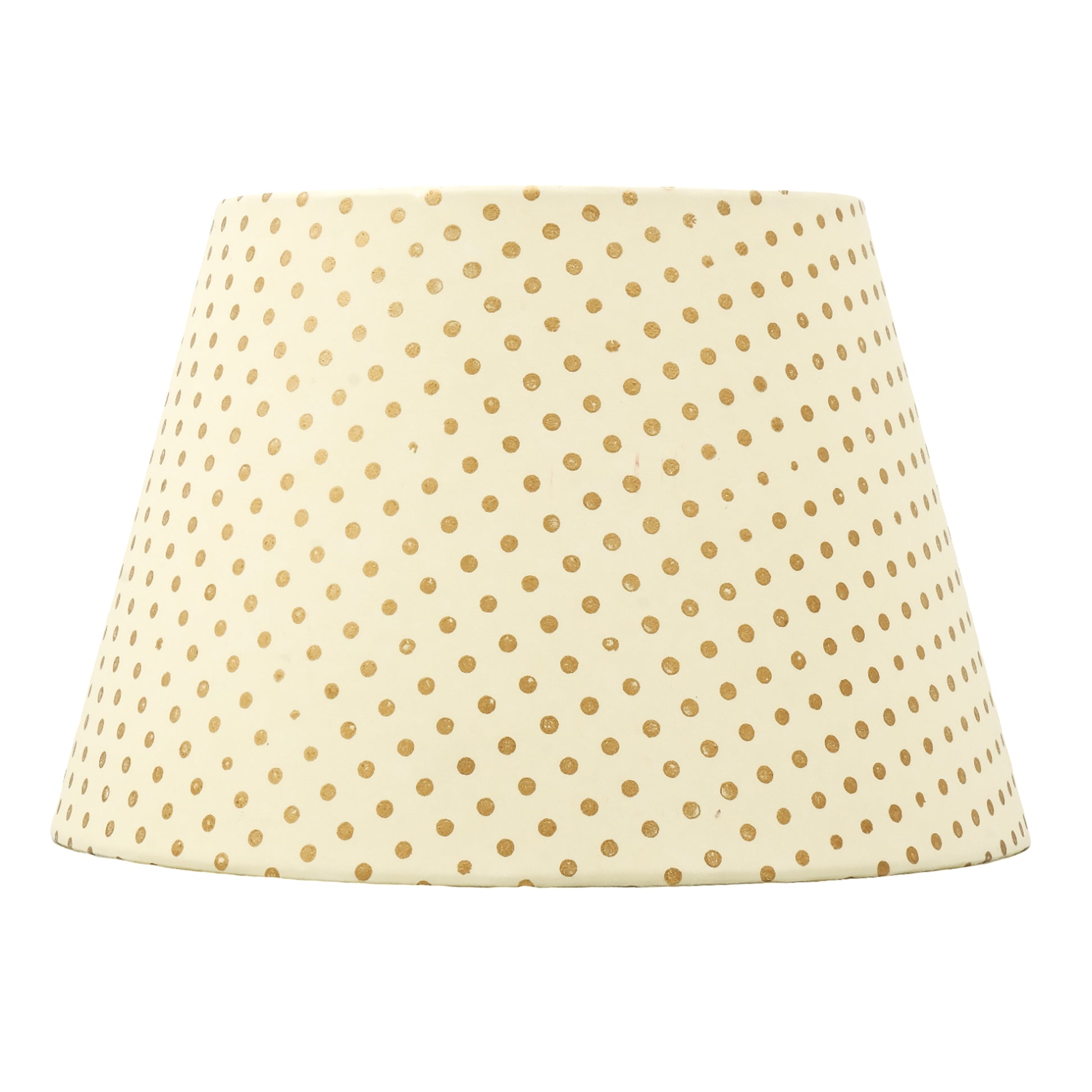 30cm straight empire premium hardback lampshade in block printed paper by Lampenschirm India, house of lampshades. Gold Paper Lamp Shades