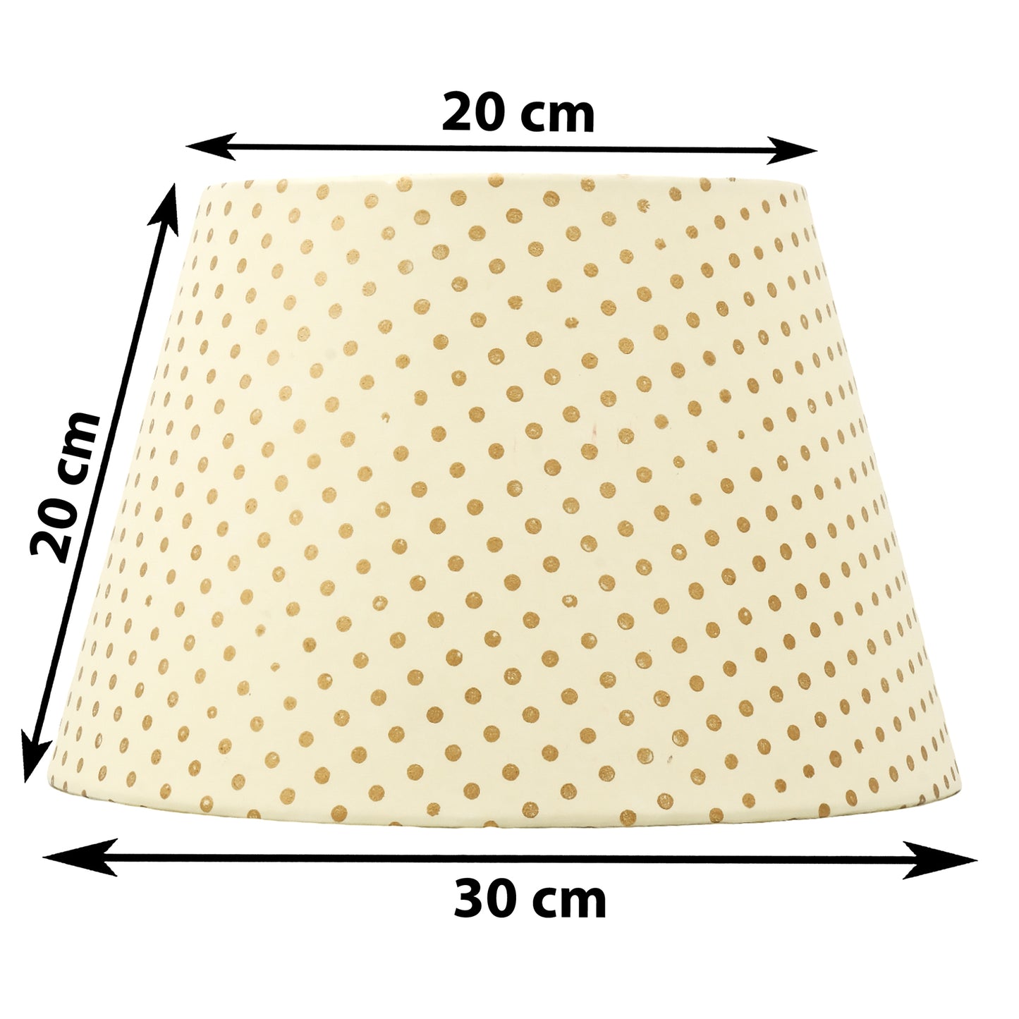 30cm straight empire premium hardback lampshade in block printed paper by Lampenschirm India