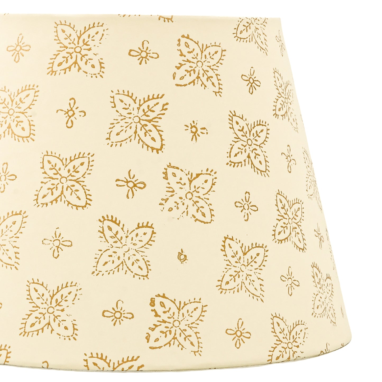 30cm straight empire premium hardback lamp shade in block printed paper by Lampenschirm India