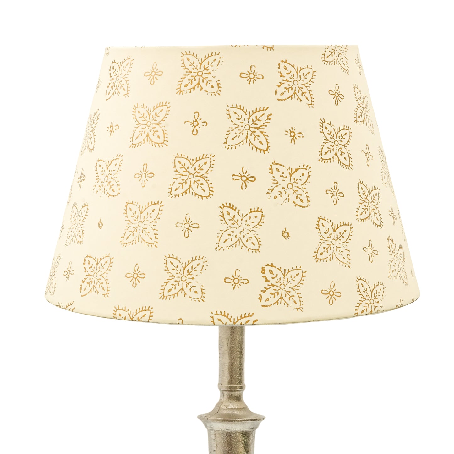 30cm straight empire premium hardback lamp shade in block printed paper by Lampenschirm India