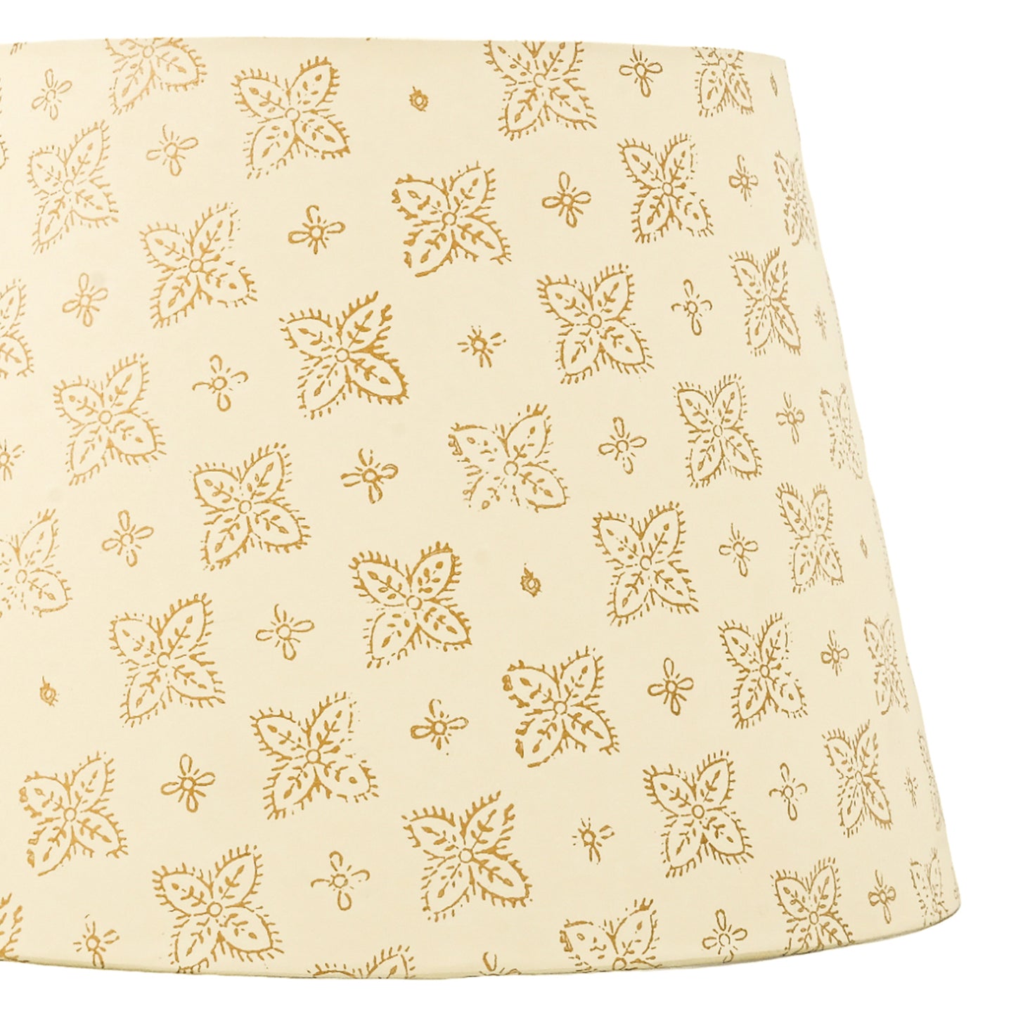 40cm straight empire premium hardback lamp shade in block printed paper by Lampenschirm India