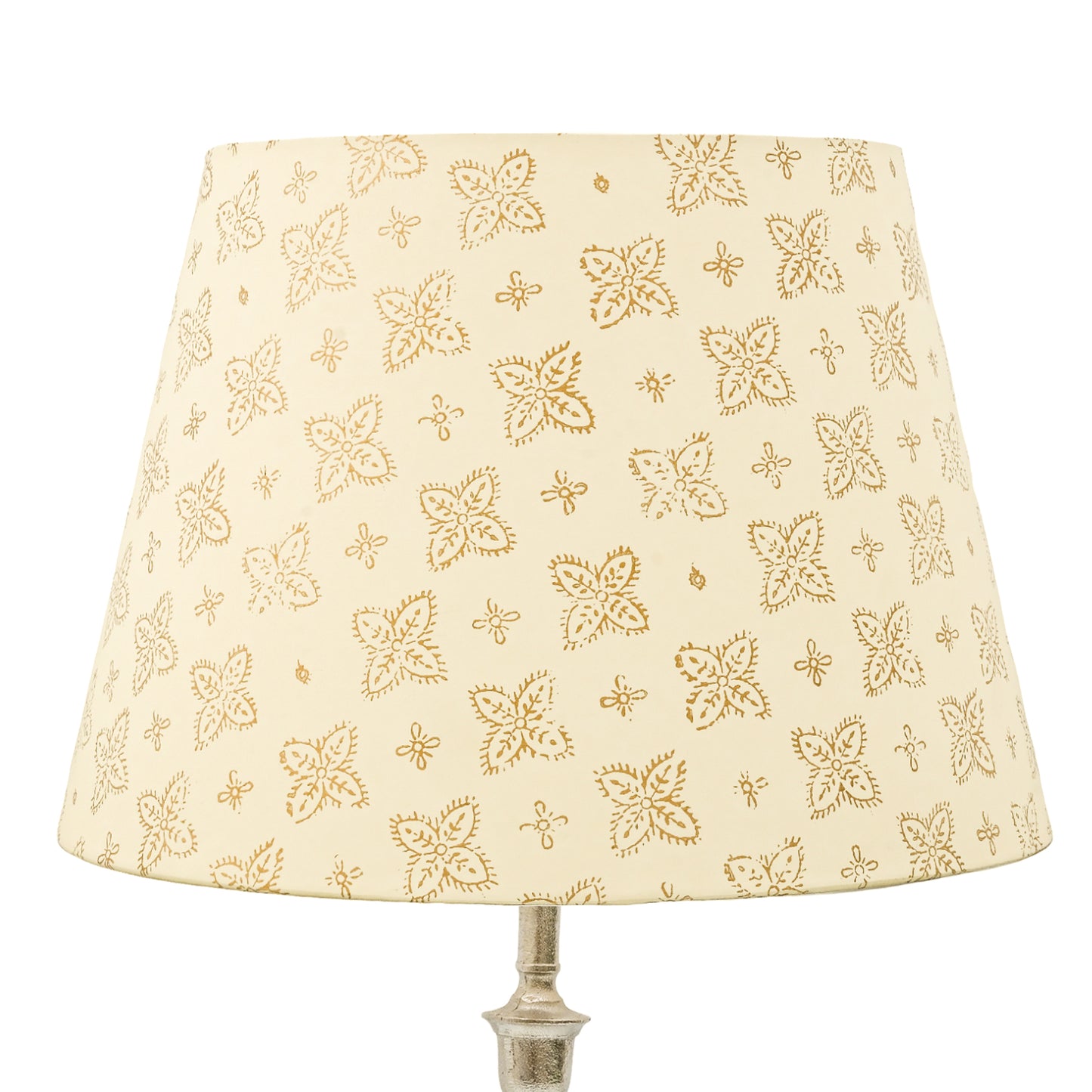 40cm straight empire premium hardback lamp shade in block printed paper by Lampenschirm India