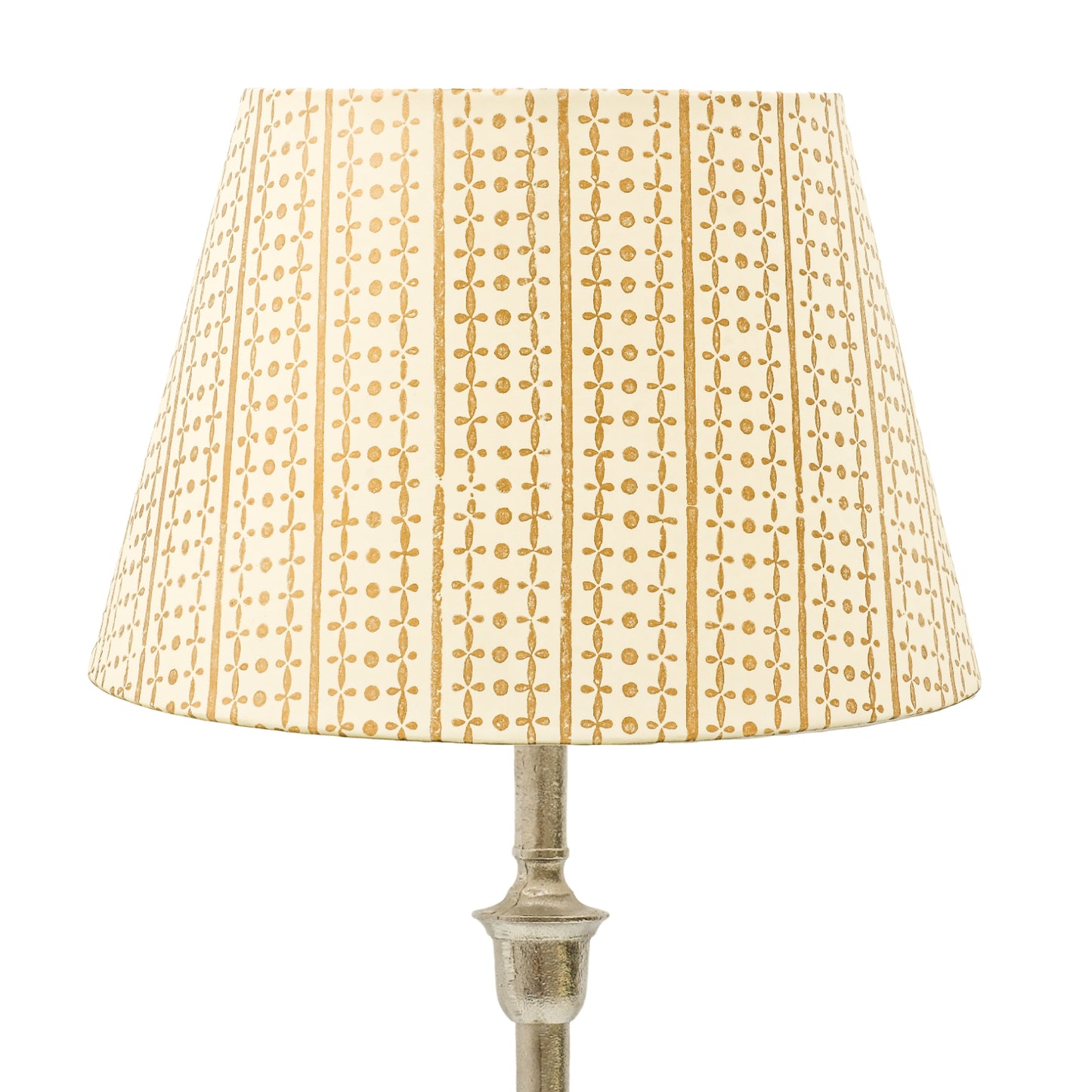 30cm straight empire premium hardback lamp shade in block printed paper by Lampenschirm India