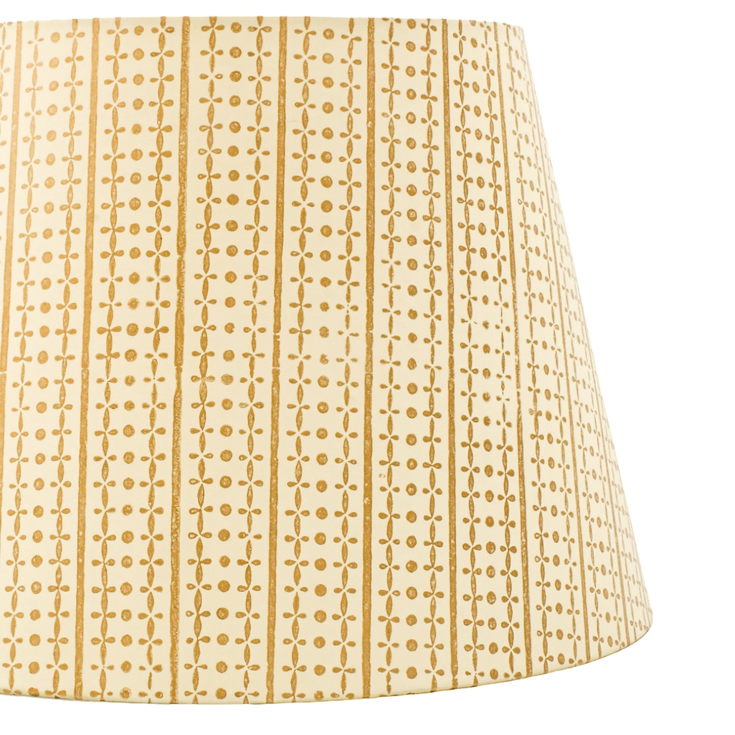 40cm straight empire premium hardback lamp shade in block printed paper by Lampenschirm India