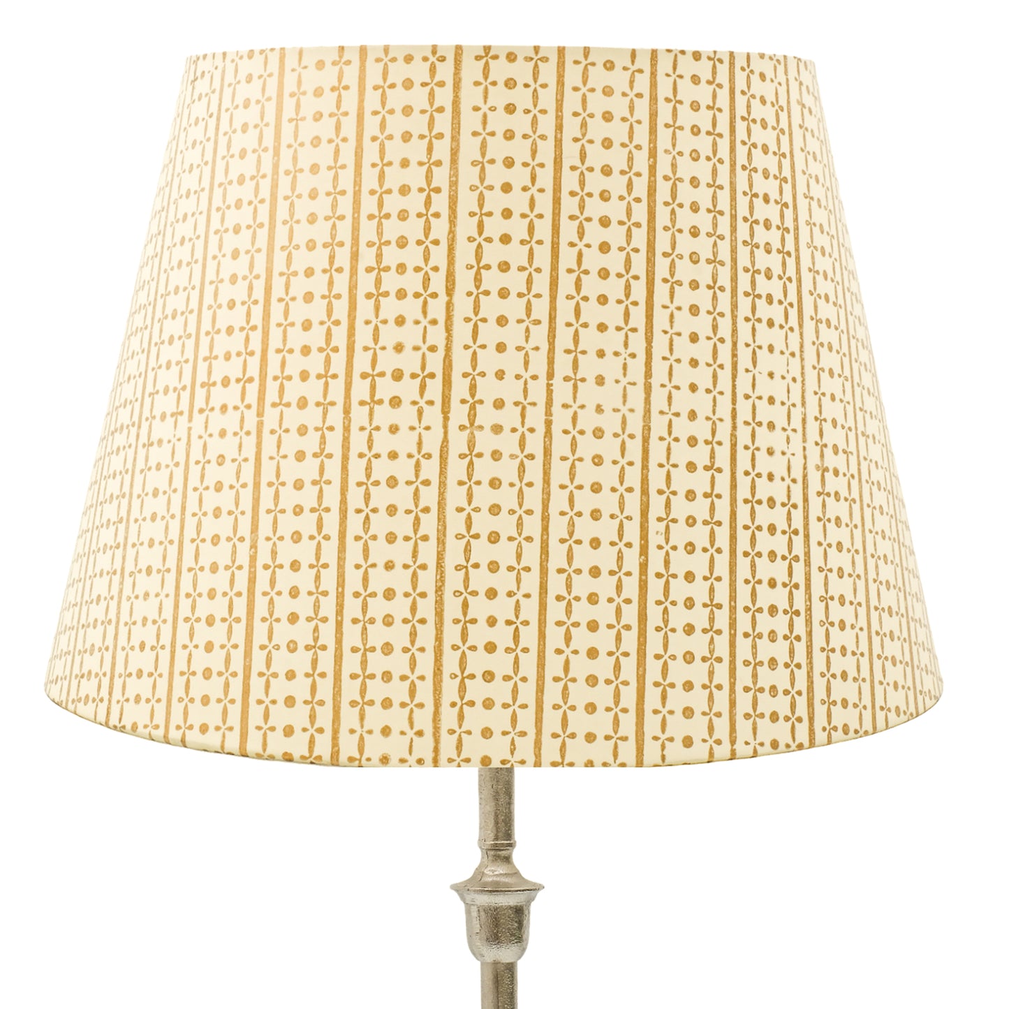 40cm straight empire premium hardback lamp shade in block printed paper by Lampenschirm India