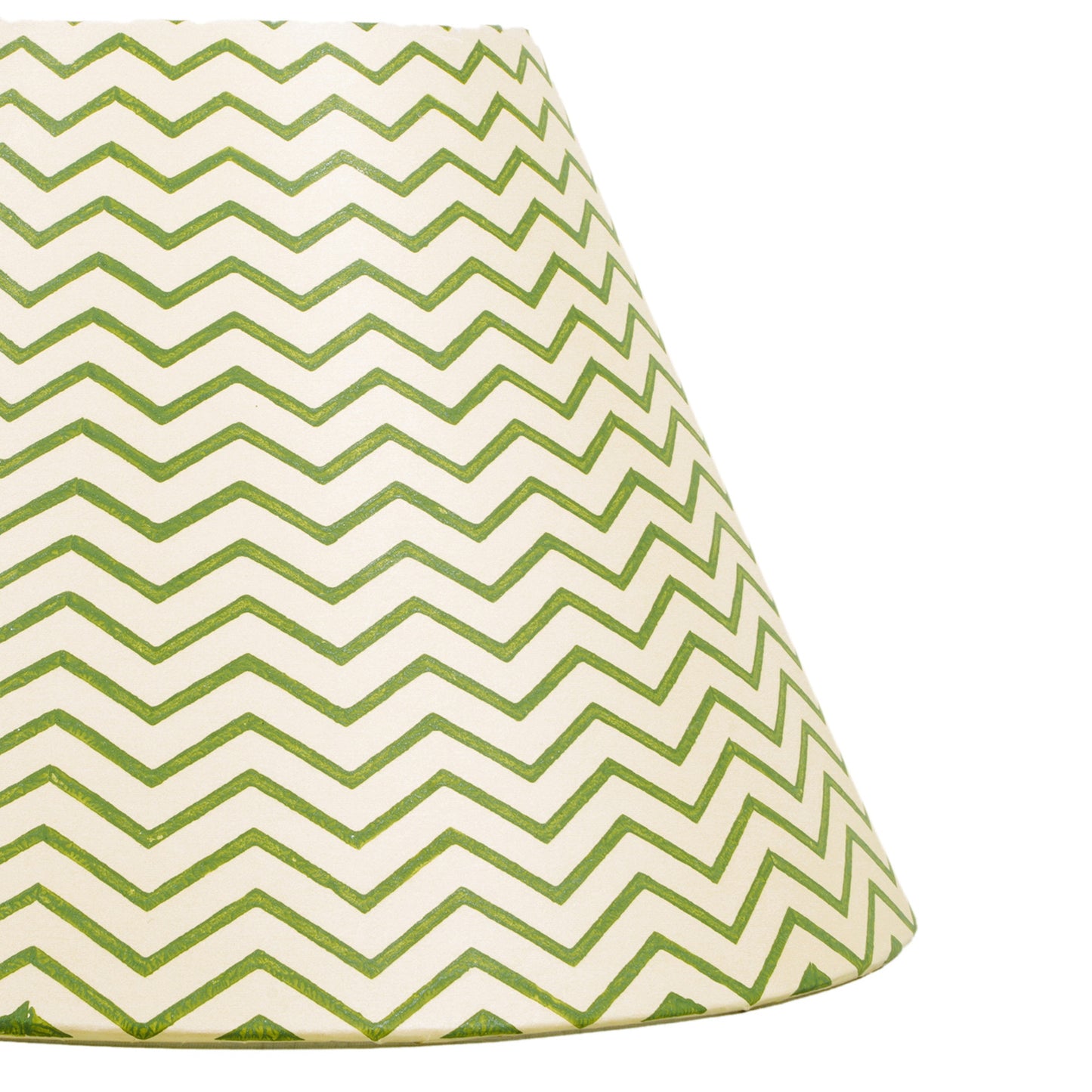 30cm empire premium hardback lampshade in block printed paper by Lampenschirm India