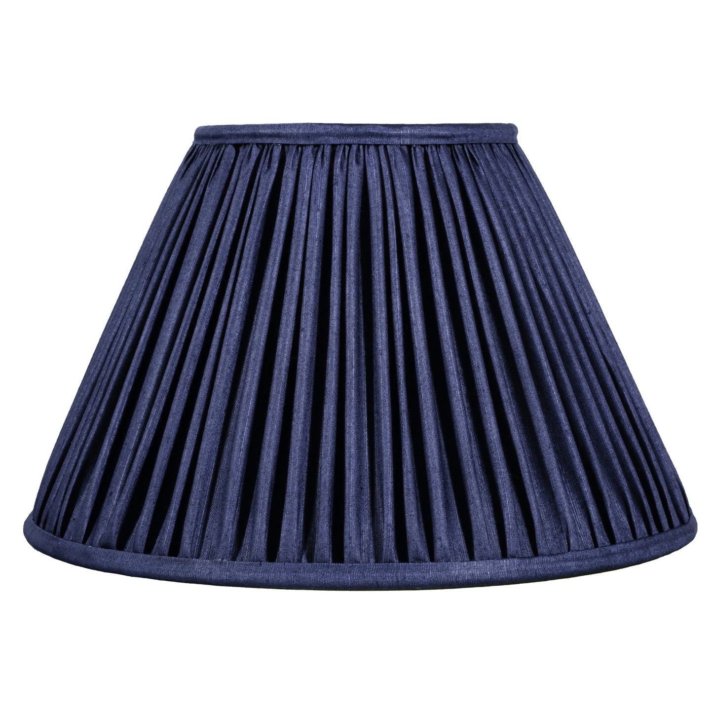 20cm empire premium softback lampshade in Blue Silk by Lampenschirm India, house of lampshades. Blue Silk Lamp Shades