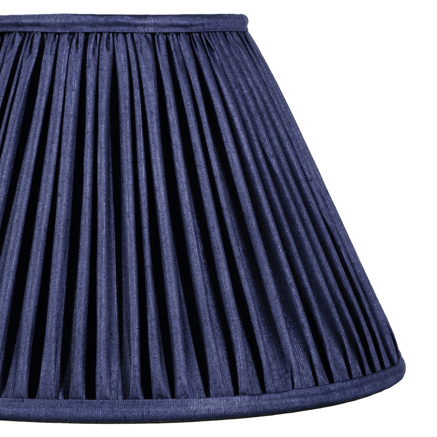 20cm empire premium softback lampshade in blue silk by Lampenschirm India, house of lampshades