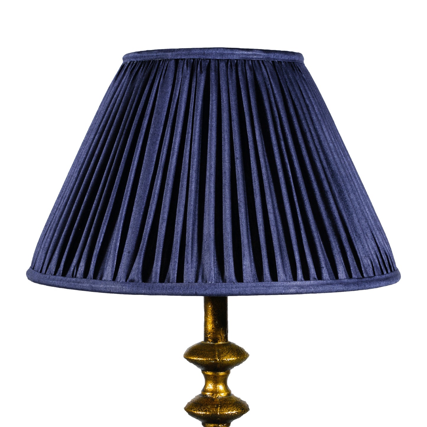 20cm empire premium softback lampshade in blue silk by Lampenschirm India, house of lampshades