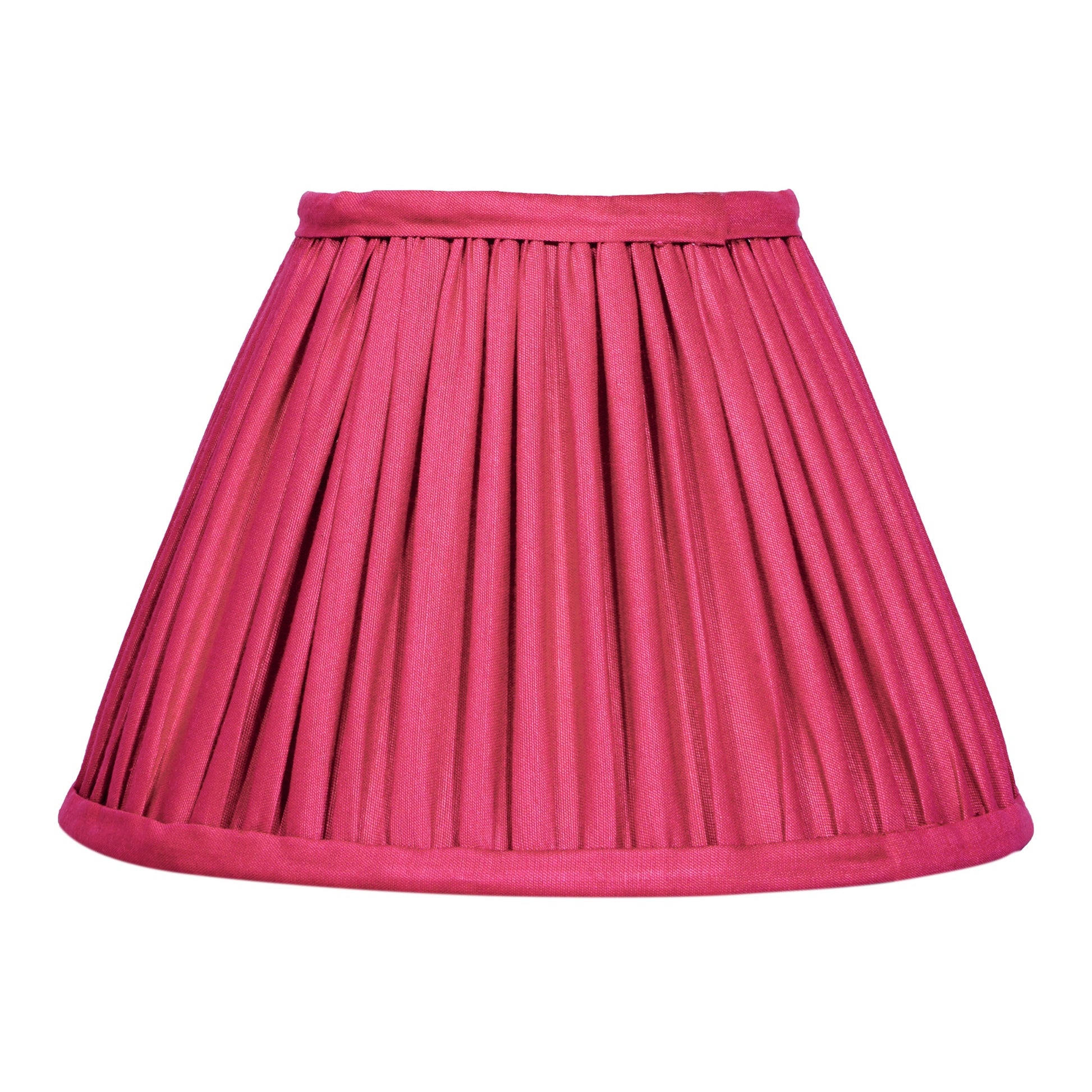 20cm empire premium softback lampshade in Red Silk by Lampenschirm India, house of lampshades. Red Silk Lamp Shades