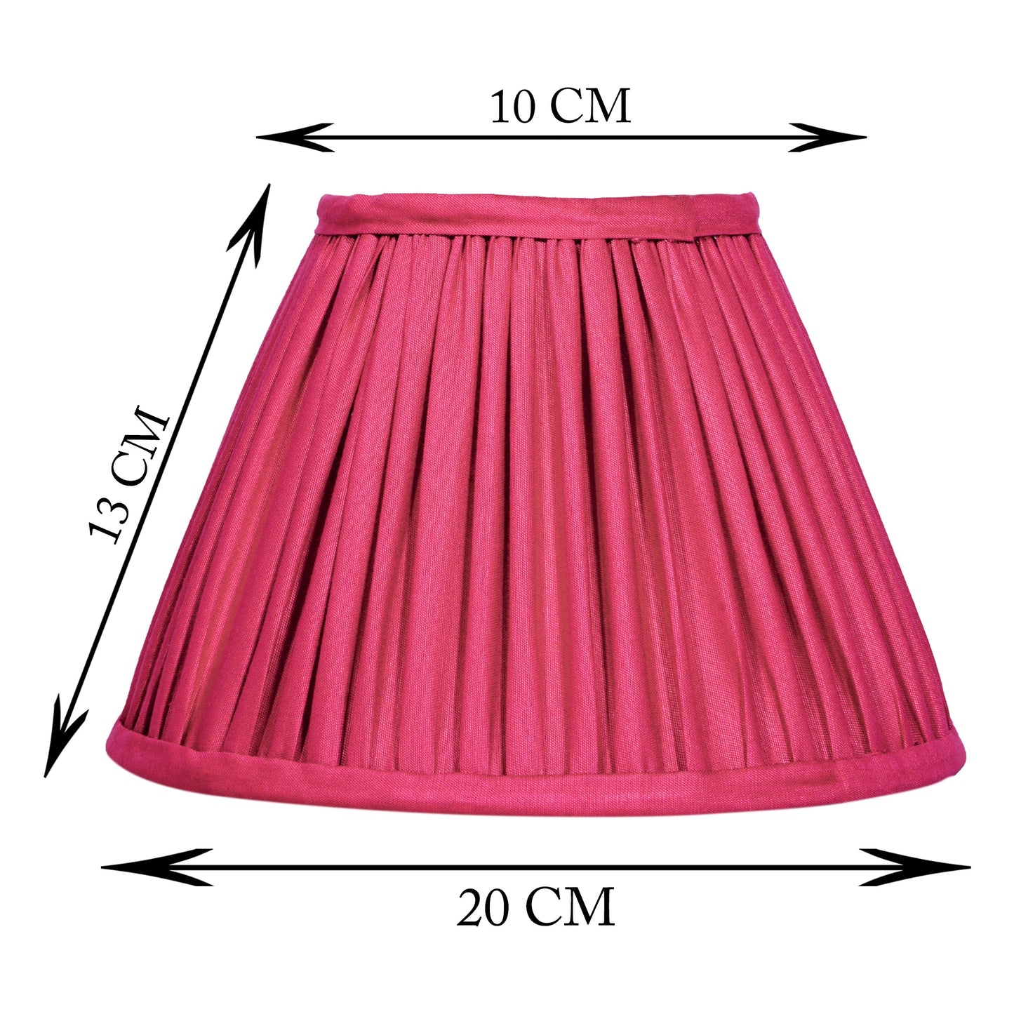 20cm empire premium softback lampshade in red silk by Lampenschirm India, house of lampshades