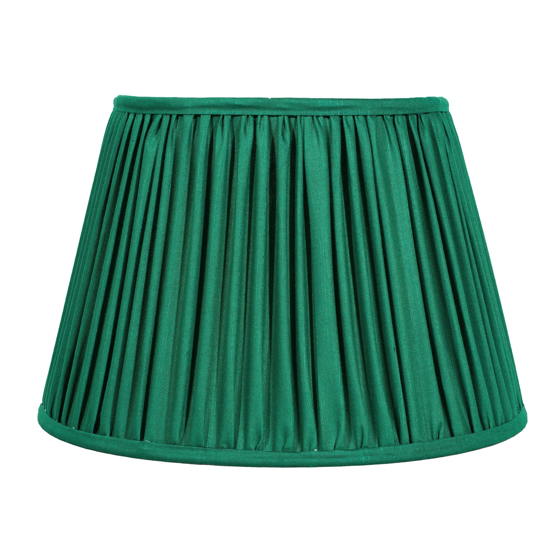 30cm straight empire premium softback lampshade in silk by Lampenschirm India, house of lampshades. Green Silk Lamp Shades