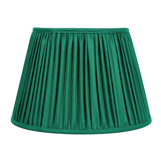 30cm straight empire premium softback lampshade in silk by Lampenschirm India, house of lampshades. Green Silk Lamp Shades